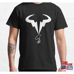 Rafael Nadal Logo Amp Signature Tshirt Classic Unisex